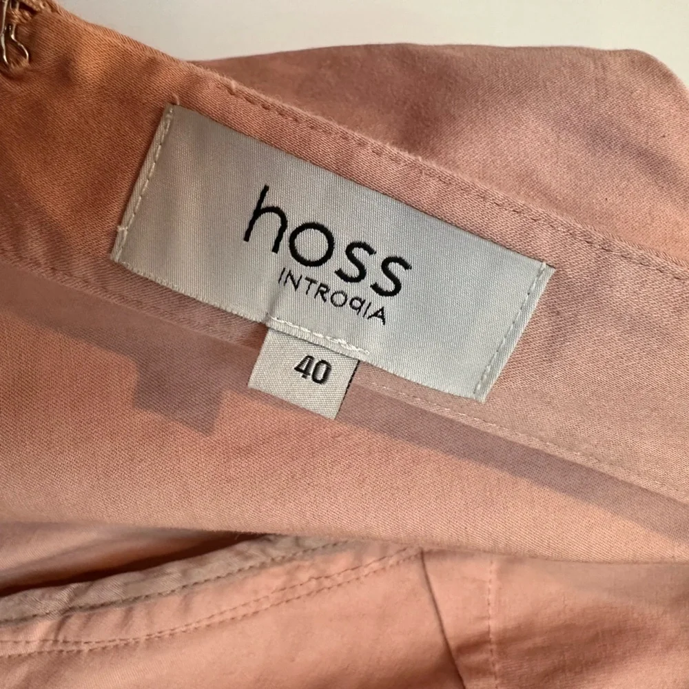 Hoss Intropia Sheath Dress Nude Pink Coral Business Cocktail Party Size US 8 Med